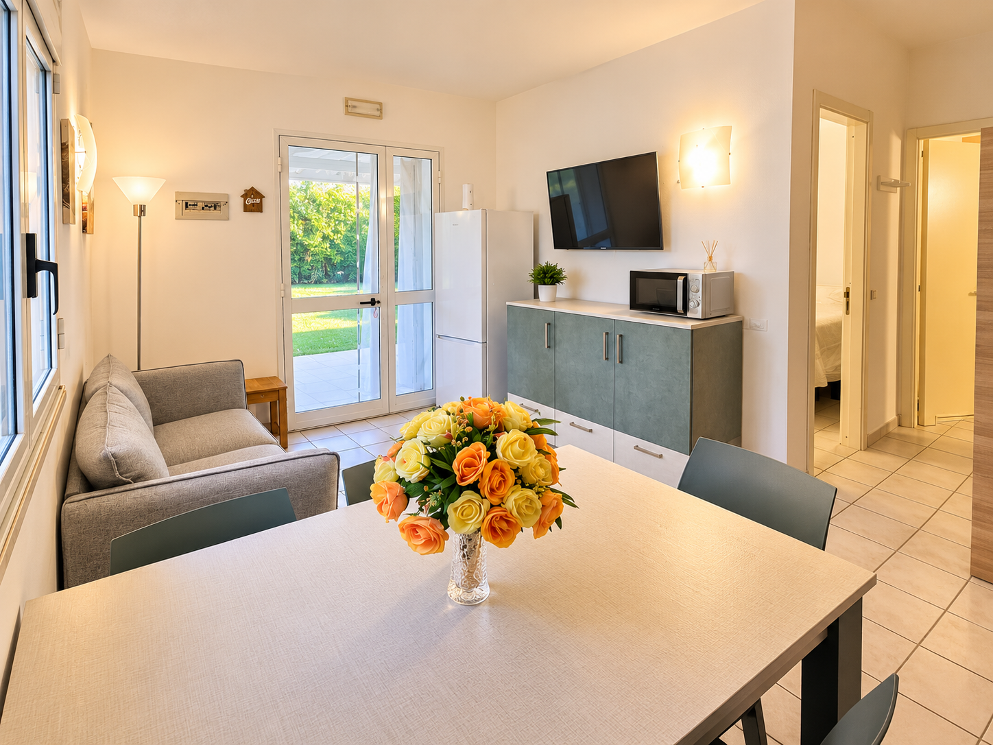 Living and dining area of Casa Vacanze Sicily